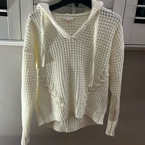 Kit-netted sweater with hoodie 🧶